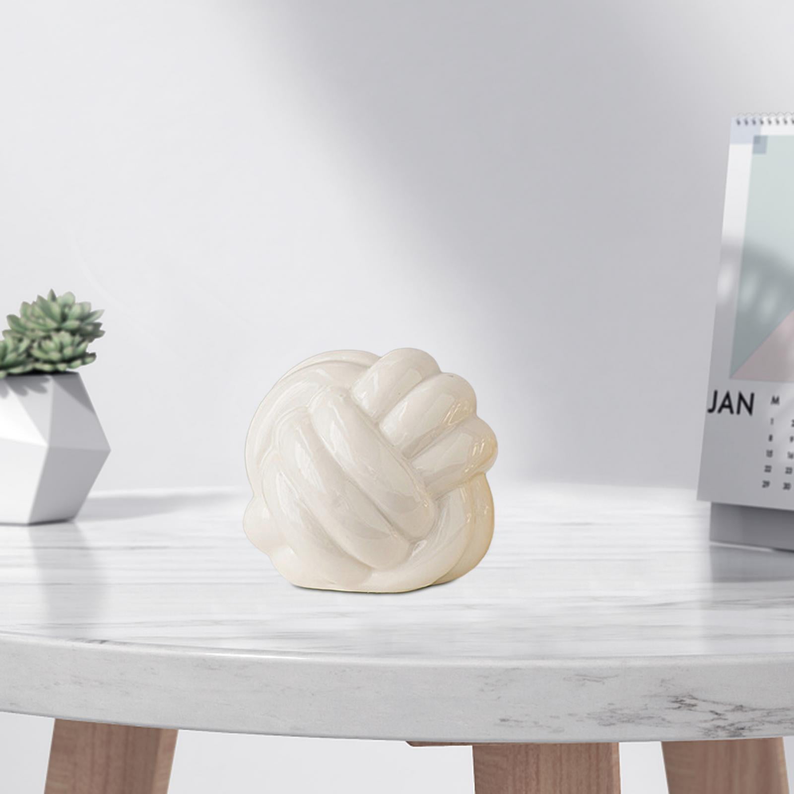 DOLITY Knot Ball Pillow Sculpture Decorative Knotted Pillows for