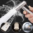 thumbnail image 5 of Juego de 2 cabezales de pulverización de bidé de mano de acero inoxidable para limpieza de baños y cocinas e inodoros Feliz Sencillez, 5 of 5
