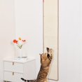 thumbnail image 1 of Alfombra rascadora de pared con forma de gato COOLEX, gruesa, 170 x 34 x 0,8 cm, color beige, 1 of 7
