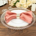 thumbnail image 3 of BalsaCircle 10 Pieces 20" Cinnamon Rose Satin Dinner Napkins Wedding Party, 3 of 8
