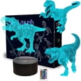 thumbnail image 1 of YSITIAN Dinosaur Gifts 3in1 Dinosaur 3D Night Light for Kids with Smart Touch & USB Cable 16 Colors Changing LED Lamp H1116-09, 1 of 7