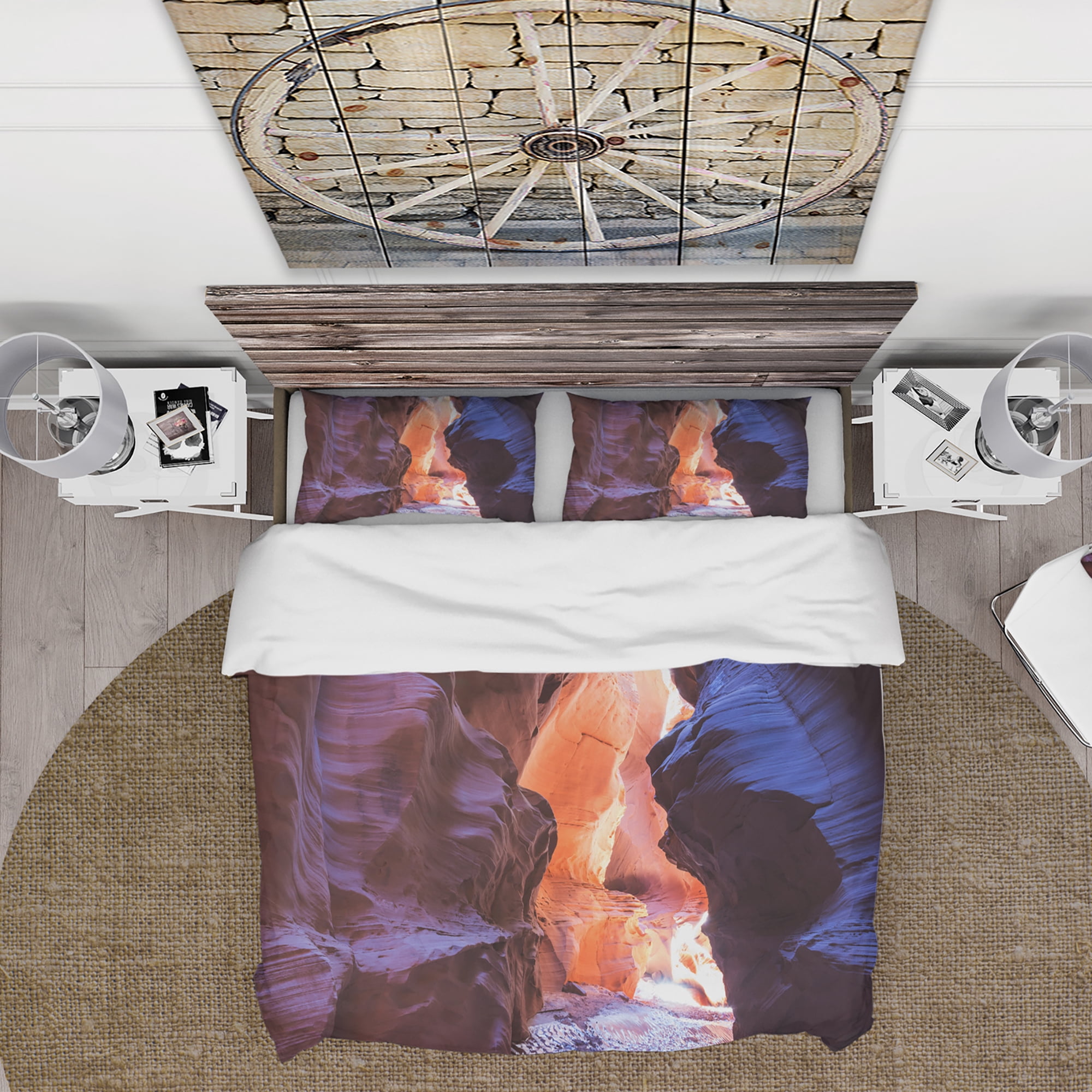 Designart 'Happy Canyon fantastic scene' Canyon Photography Duvet Cover Set