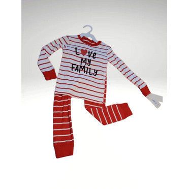 Carter's Toddler Boy's and Girl's Love My Family Cotton Pajama Set - SIZE 3T