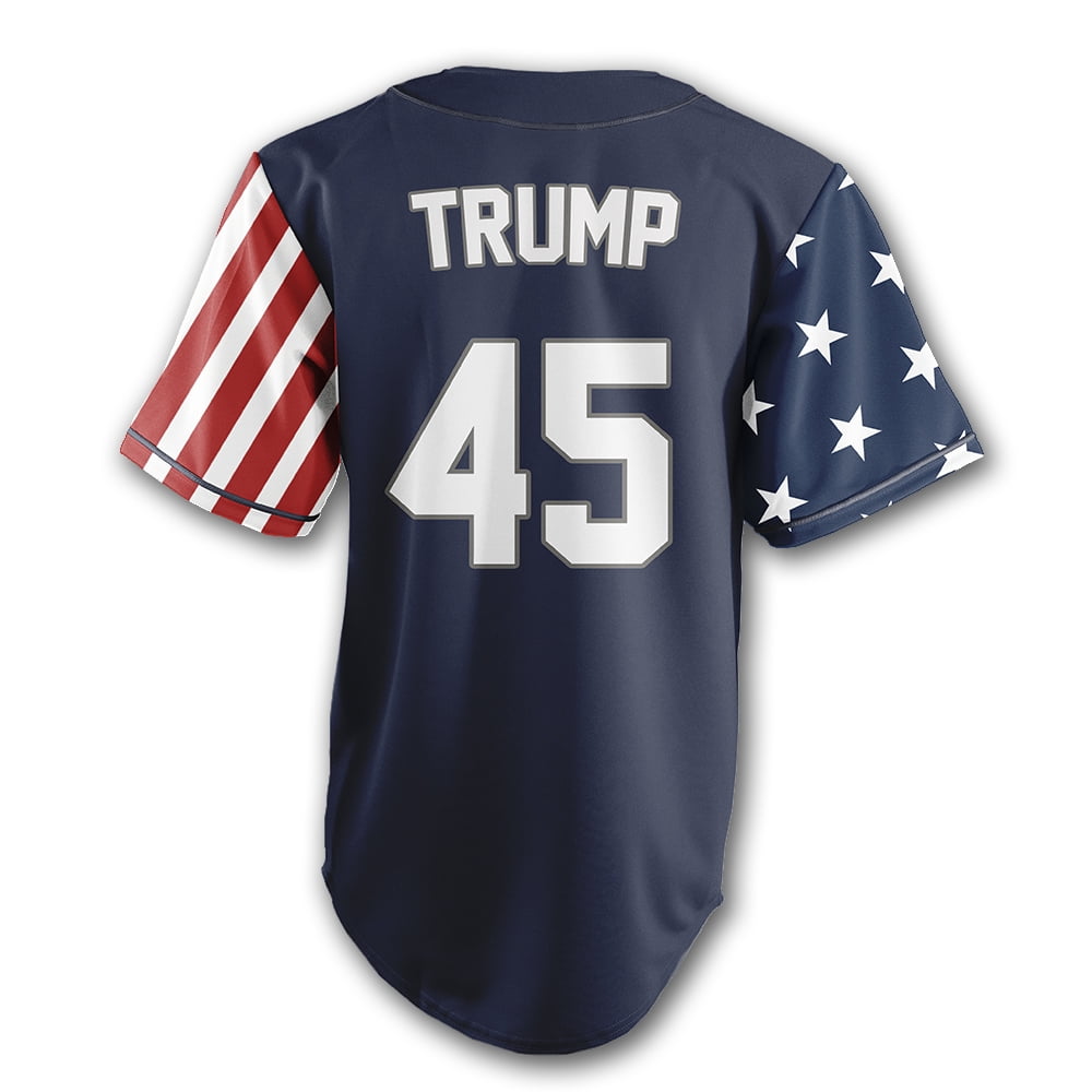 RED TRUMP #45 BASEBALL JERSEY - Walmart.com