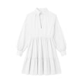 thumbnail image 6 of QSAWXQZ Women's Long Sleeve Mini Dress V Neck Tiered Ruffle Hem Lantern Sleeve A Line Dress for Casual Fall XL, 6 of 7