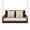Mix Brown/Beige, variant on Costway Patio Wicker Porch Swing 2-Person Hanging Loveseat Bench Chair with Cushions Beige