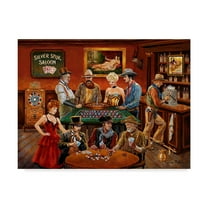 Trademark Fine Art 'The Gamblers' Canvas Art by Lee Dubin