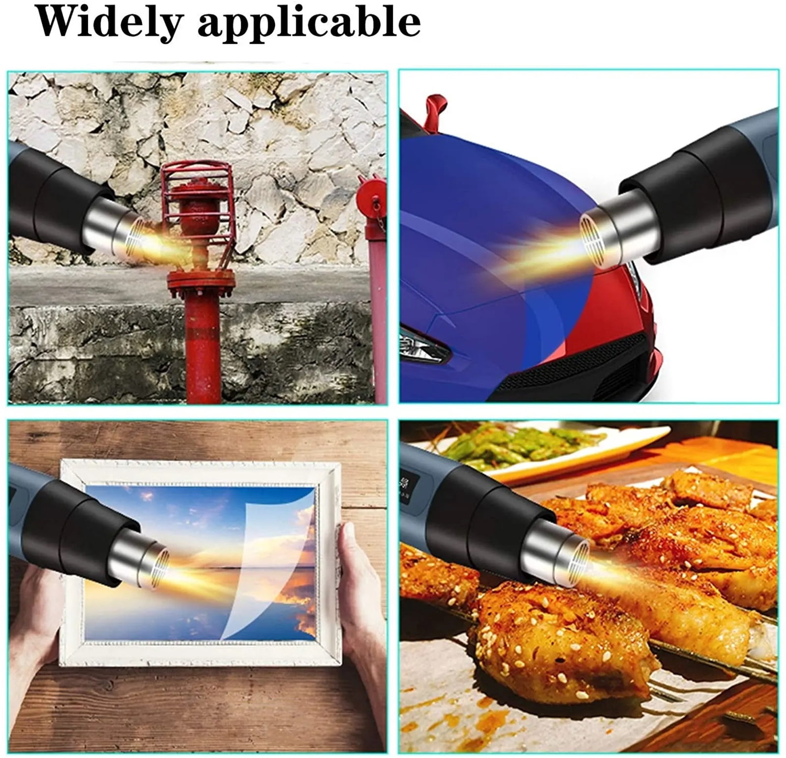 Heat Gun, Variable Temperature Control, Stepless Temperature Regulation (60  ~600  ), Used for Shrink Packaging of Handicraf ,Variable Temperature