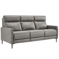 thumbnail image 2 of Modway Huxley Leather Sofa, Gray, 2 of 8
