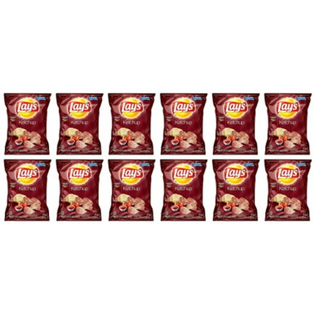 Lay's Potato Chips, Ketchup, 40g/1.41oz., 12 pack {Imported from Canada