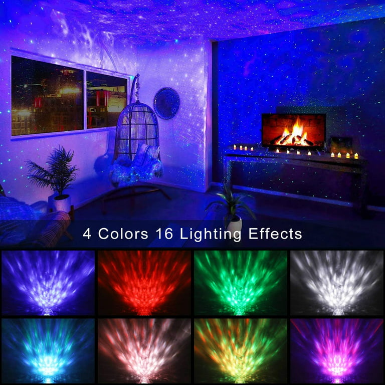 Galaxy Star Projector,Night Light Projector with Music Speaker & Remote  Control for Bedroom/Party/Home Decor, Starry Projector with Voice Control  and Timer for Kids & Adults 