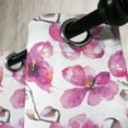 thumbnail image 4 of Ambesonne Watercolor Grommet Curtain, Orchids Feng Shui, 50" x 63", Pale Orange Fuchsia, 4 of 6