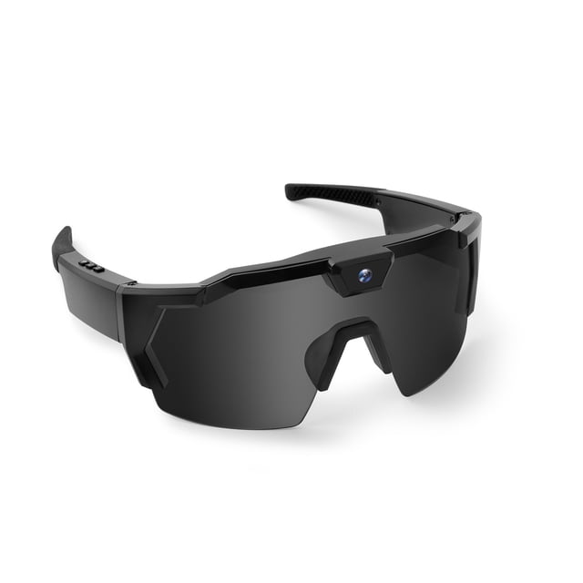 Gafas de sol de ciclismo al aire libre Gafas inteligentes con cámara HD Foto Video Gafas de esquí a prueba de viento Lentes negras-Estilo B