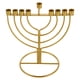 thumbnail image 3 of ColoMX Candelabro de menorá de Janucá: candelabro tradicional de Janucá de 9 brazos, candelabro de pilar de aleación retro para Shabat judío., 3 of 7