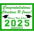 Customizable Graduation Yard Sign Class of 2025 High School College