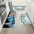 thumbnail image 6 of YIMEIS Christmas Truck Snowman Presents Kitchen Mat Rug Set - Perfect for Kitchen Counter, 16''*24'', Functional for Decoration, 6 of 10
