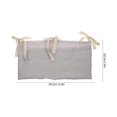thumbnail image 2 of Diaper Caddy 2Pcs Lavender Cotton Diaper Holder Organizer with Soft Cozy Cotton Material for Storage, 2 of 5