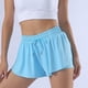 thumbnail image 1 of 2-in-1 Sports Yoga Short Skirt, Women's Activewear, Drawstring Stretchy Golf Sports Shorts, 1 of 5