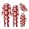 thumbnail image 4 of Penkiiy Family Christmas Onesies Matching Sets Pajamas Holiday Cute Print Pjs Hoodie Fleece Sleepwear for Couple and Kids 3 Years Red, 4 of 5