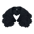 thumbnail image 2 of Helii Women's Striped Detachable Half High Collar Fashion Fake Collar for Sweater Dress, 2 of 4