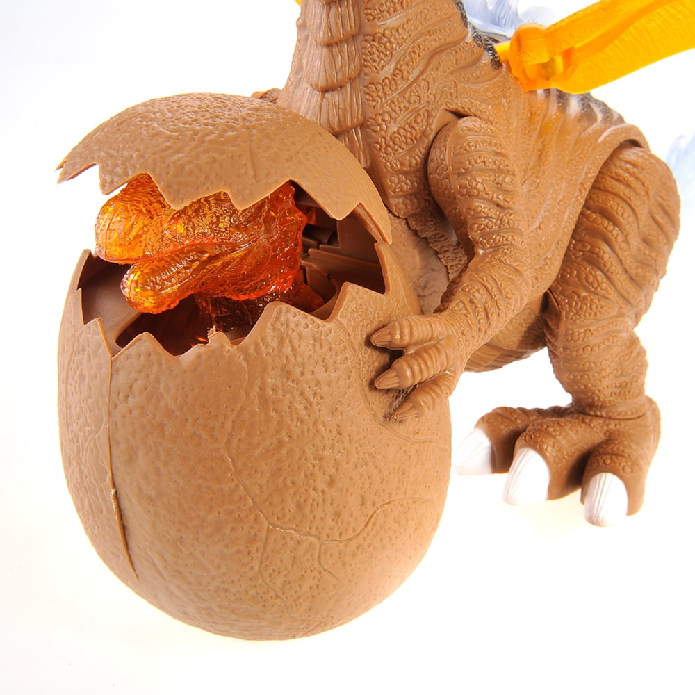 Prehistoric Past Walking Dinosaur With Wings Toy With Lights And Sound - Brown