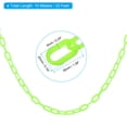 thumbnail image 2 of Uxcell 0.2" Diameter 33Ft Length Plastic Chain Barrier Safety Link Chain Stanchion for Crowd Control, Green, 2 of 6