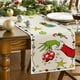thumbnail image 4 of Mesa Navideño Con Feliz Navidad 72 Pulgadas Largo Arpillera Granja (33 X 120 Cm), 4 of 9