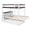 White+Walnut, variant on UHOMEPRO Twin Over Twin Bunk Bed, Convertible into 2 Separate Beds, Sturdy Metal Bunk Bed Frame with Anti-Slip Ladder, Safety Guardrails & Large Under-Bed Storage, Black