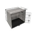 thumbnail image 6 of Geometric Dog Crate Cover, Monochrome Twirly Spiral Tiles Twisting Vortex Swirly Stripes Minimalist, Easy to Use Pet Kennel Cover Small Dogs Puppies Kittens, 7 Sizes, Charcoal Grey White, by Ambesonne, 6 of 6