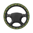 thumbnail image 5 of Cauagu Parrots And Tropical Leaves Print Car Steering Wheel Cover - Universal Car Accessory for Diverse Cars for Steering Wheel with a Diameter of 14.5"-15", 5 of 7