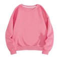 thumbnail image 2 of Crewneck Sweatshirts for Men Fleece Lined Casual Long Sleeve Pullover Shirts Basic Solid Color Loose Comfort Warm No Hood Sweatshirt Tops, 2 of 6