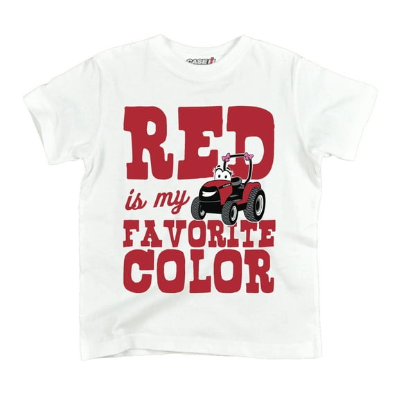 Red Is My Favorite Color - CASE IH Toddler Short Sleeve Graphic T-Shirt