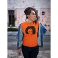 thumbnail image 2 of Afro Woman Stunning Hair Shaped T-Shirt Women -SPIdeals Designs, Female Large, 2 of 4