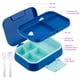 thumbnail image 3 of Mimifly Lonchera Bento para Niños a Prueba de Fugas con 5 Compartimentos, Contenedor de Alimentos Portátil con Utensilios, Apto para Microondas y Lavavajillas, Rosa Roja, 3 of 6