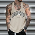 thumbnail image 4 of Sngxgn Men's Workout Tank Tops Gym Sleeveless Shirts Fitness T-Shirt(Khaki,XXL), 4 of 4