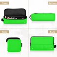 thumbnail image 6 of Hair Tools Storage with Heat Resistant Mat- Bright Emerald Green Printed Curling Iron Travel Bag/Flat Iron Case for Women, 6 of 8
