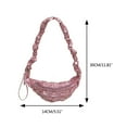 thumbnail image 3 of FENOHREFE Ruched Design Satchel Bag Pleated Bag Dumpling Bag Fashion Crossbody Purse Trendy Bags for Girl Women, 3 of 8