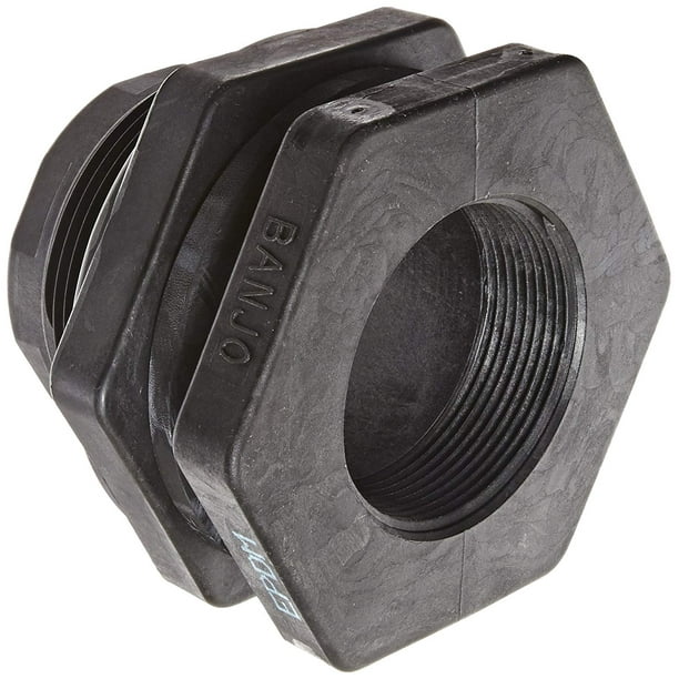 TF300 Polypropylene Bulkhead Tank Fitting, 3" NPT Female By Banjo