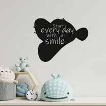 Start Every Day With A Smile Winnie The Pooh Character Tigger Silhouette Vinyl Wall Sticker Wall Decal Art Décor Home Room Kids Room Boys Girls Room Pooh Lover Living Room Decoration Size(18x20 inch)