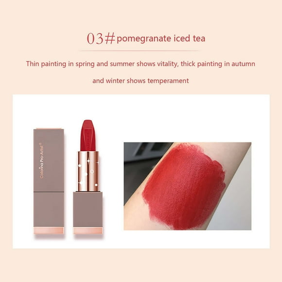 RKSTN Lipstick for Women Magnetic Velvet Matte Lipstick Non-marking Matte Lipstick Lipstick