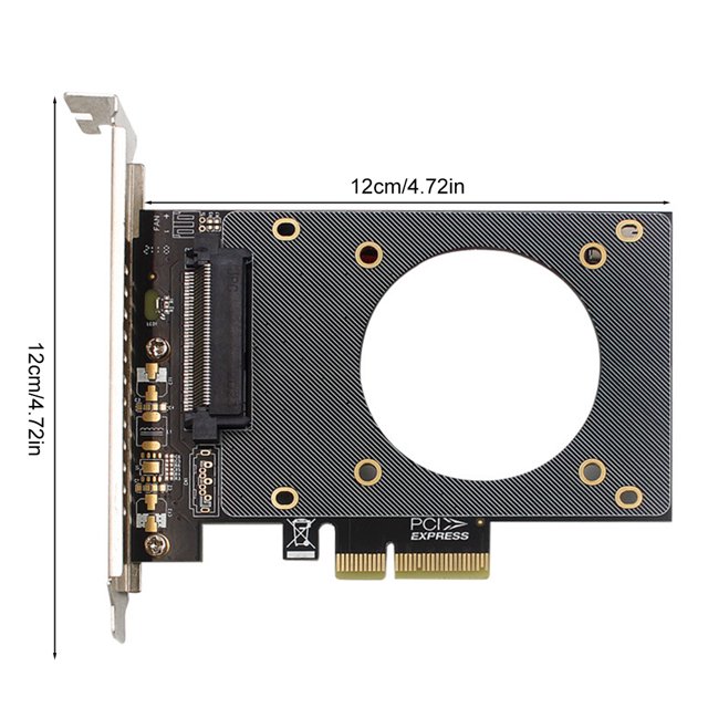 U.2 SFF-8639 To PCI-EX4 Expansion Card 4000Mb/s High Speed PCIe X4/X8/X16 Slot PCI-E Adapter Card Support U2 NVME SSD GEN4 1pc