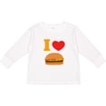 thumbnail image 3 of Inktastic I Love Cheeseburgers Boys or Girls Long Sleeve Toddler T-Shirt, 3 of 5