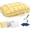 Yellow, variant on Cooling Marshmallow Pillow for Sleep, Soft Cloud Puff Pillow with Breathable Quilted Design, Neck Support for Side and Back Sleepers, Cooling Bed Pillow for All Seasons (White, 2pcs)