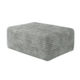 thumbnail image 4 of MAYEERTY 66.9" Sofa Ottoman Gray Plush Corduroy No Assembly, 4 of 4
