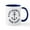 White/Navy Inside, variant on CafePress - Summer East Hampton New York Mugs - 11 oz Ceramic Mug - Novelty Coffee Tea Cup