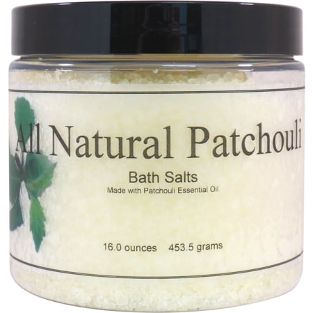 All Natural Patchouli Bath Salts by Eclectic Lady, 16 ounces