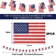 thumbnail image 2 of 2 paquetes de 60 piezas en total de bandera estadounidense, bandera del Día de la Independencia, exterior, para eventos patrióticos, deportes, decoraciones de bares, 2 of 6