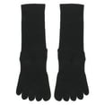thumbnail image 4 of Unique Bargains 1 Pair Yoga Five Toe Socks Durable Striped High Socks for Women Black, 4 of 6