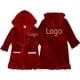 thumbnail image 3 of Vestido de noche rojo de Navidad, pijamas, ropa para niños, ropa de dormir de terciopelo cálida de invierno para bebés, niñas y niños, trajes de manga larga para niños, 3 of 4