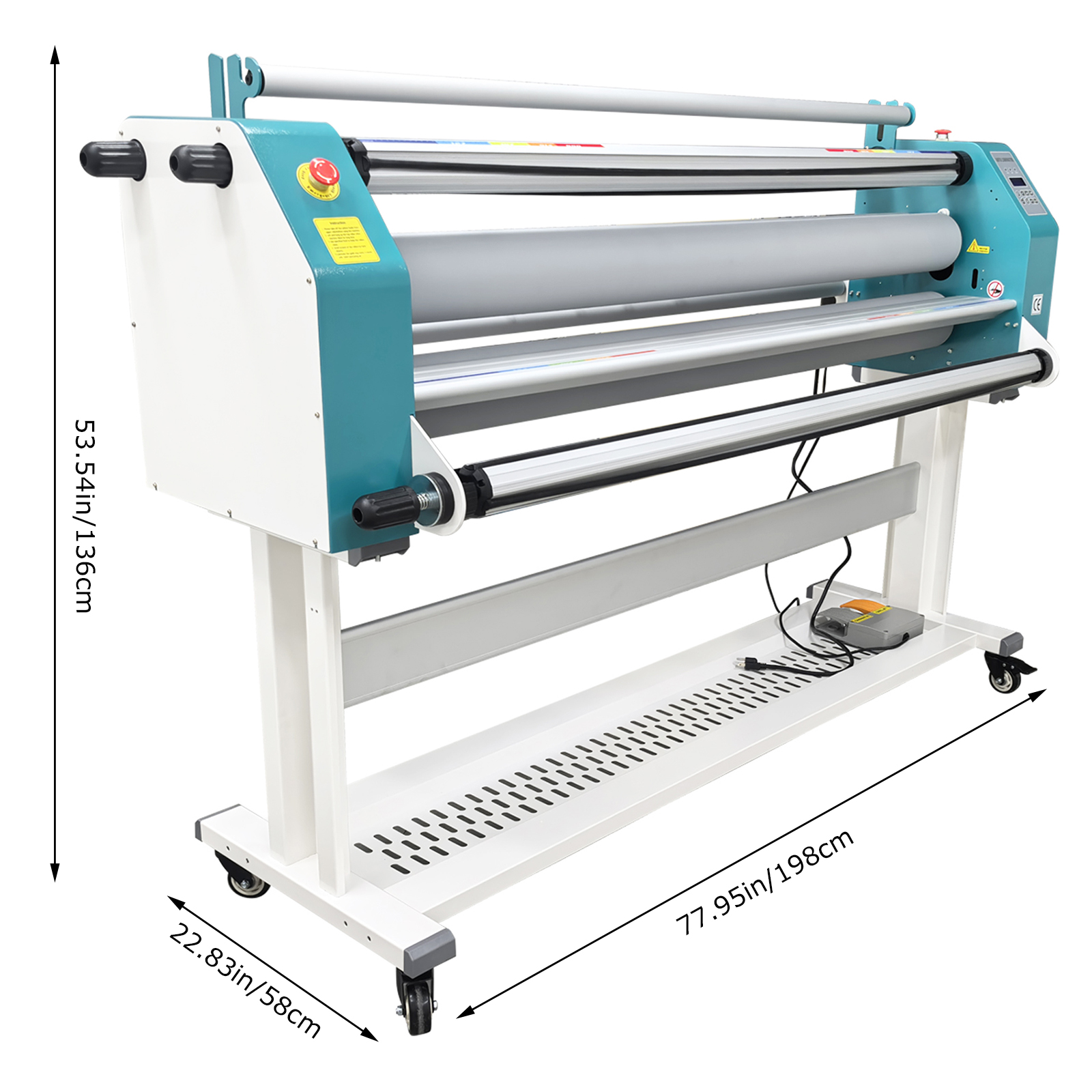 64In Full Automatic Pneumatic Laminating Machine Excluding Air Compressor 110V